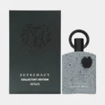 Afnan Supremacy Collector's Edition presentation box with silver Afnan nameplate